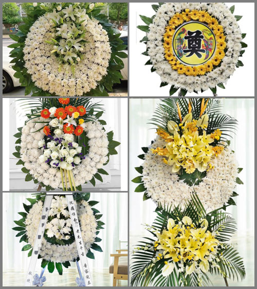 山东青岛即墨市段泊岚镇埠东村花圈速递